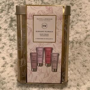 Russell & Windsor Elegant Florals Scented Hand Cream Set NWT 4x1.01oz